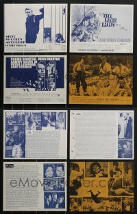 4h0218 LOT OF 4 WARNER BROS SYNOPSIS SHEETS 1960s-70s Bullitt, My Fair Lady, Ocean's 11, Enter the Dragon