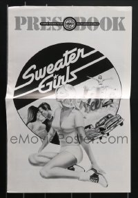 4h0314 LOT OF 5 UNCUT SWEATER GIRLS PRESSBOOKS 1978 sexy ladies in the nifty 1950s!