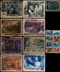 4h0710 LOT OF 17 1930S-40S SERIAL LOBBY CARDS 1930s-1940s great scenes from a variety of movies!