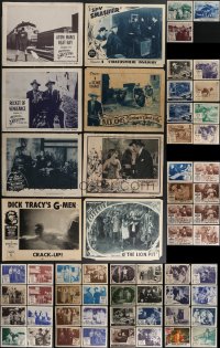 4h0594 LOT OF 83 SERIAL LOBBY CARDS 1950s great scenes from a variety of different movies!