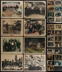 4h0669 LOT OF 31 SILENT MOVIE LOBBY CARDS 1910s-1920s great scenes from several different movies!