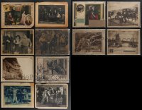 4h0729 LOT OF 12 LOBBY CARDS FROM SILENT MOVIES IN FAIR CONDITION 1910s-1920s great scenes!