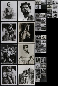 4h0912 LOT OF 43 SWORD & SANDAL 8X10 REPRO PHOTOS 1980s great portraits & movie scenes!