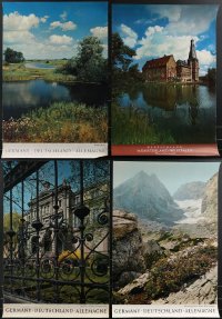 4h0970 LOT OF 4 GERMAN TRAVEL POSTERS 1960s great images of famous landmarks of the country!