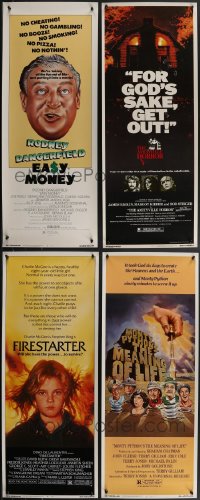 4h0959 LOT OF 10 UNFOLDED MOSTLY 1980S INSERTS 1980s a variety of cool movie images!