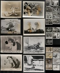 4h0818 LOT OF 37 WALT DISNEY 8X10 STILLS 1940s-1950s great images from mostly animated movies!