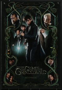 4h1092 LOT OF 5 UNFOLDED FANTASTIC BEASTS: THE CRIMES OF GRINDELWALD MINI POSTERS 2018 J.K. Rowling