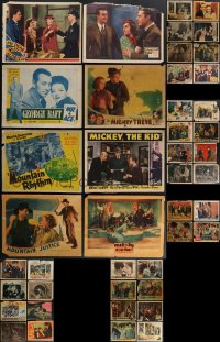 4h0643 LOT OF 44 MOSTLY 1930S-40S LOBBY CARDS IN FAIR TO GOOD CONDITION 1930s-1940s cool scenes!