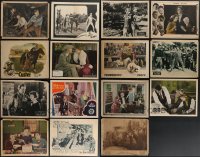 4h0717 LOT OF 15 SILENT MOVIE LOBBY CARDS 1920s great scenes from a variety of different movies!