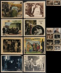 4h0701 LOT OF 18 SILENT MOVIE LOBBY CARDS 1920s great scenes from a variety of different movies!