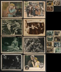 4h0698 LOT OF 19 SILENT MOVIE LOBBY CARDS 1920s great scenes from a variety of different movies!