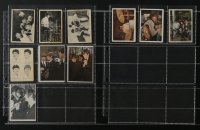 4h0266 LOT OF 10 BEATLES & ROLLING STONES TRADING CARDS 1960s great images of the legendary bands!