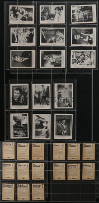 4h0265 LOT OF 15 SAINT DANISH TRADING CARDS 1960s Roger Moore as Simon Templar, cool images!