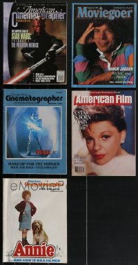 4h0285 LOT OF 5 MOVIE MAGAZINES 1980s-1990s American Cinematographer, Moviegoer & more!