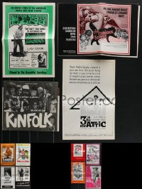 4h0302 LOT OF 13 UNCUT EXPLOITATION PRESSBOOKS 1960s-1970s great advertising for several movies!