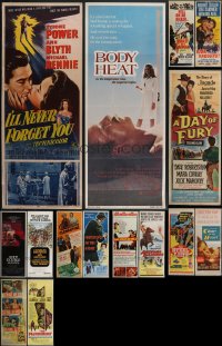 4h0955 LOT OF 15 UNFOLDED & FORMERLY FOLDED INSERTS 1950s-1980s a variety of cool movie images!