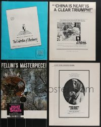 4h0096 LOT OF 4 UNCUT ARTHOUSE PRESSBOOKS 1960s advertising for a variety of different movies!