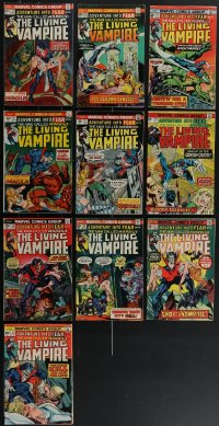 4h0234 LOT OF 10 ADVENTURE INTO FEAR WITH MORBIUS THE LIVING VAMPIRE COMIC BOOKS 1970s Marvel!