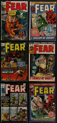 4h0242 LOT OF 6 ADVENTURE INTO FEAR COMIC BOOKS 1970s I Turned Into a Martian, Gorilla Man & more!