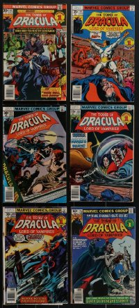 4h0241 LOT OF 6 TOMB OF DRACULA COMIC BOOKS 1970s Marvel Comics, Lord of Vampires!