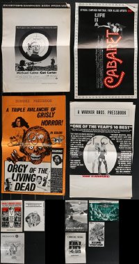 4h0306 LOT OF 11 UNCUT PRESSBOOKS 1960s-1970s great advertising for a variety of different movies!