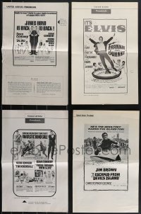 4h0299 LOT OF 15 UNCUT UNITED ARTISTS PRESSBOOKS 1960s-1970s great advertising for several movies!