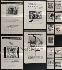 4h0298 LOT OF 15 UNCUT WARNER BROS. PRESSBOOKS 1960s-1970s great advertising for several movies!