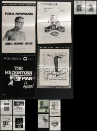 4h0300 LOT OF 14 UNCUT WARNER BROS. PRESSBOOKS 1960s-1970s great advertising for several movies!