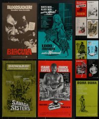 4h0303 LOT OF 13 UNCUT AMERICAN INTERNATIONAL PRESSBOOKS 1960s-1970s great movie advertising!