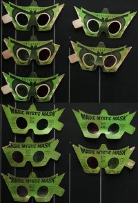 4h0894 LOT OF 5 MASK PROMO MASKS 1961 wear them with your friends while watching the movie!