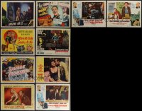 4h0733 LOT OF 10 LOBBY CARDS 1940s-1960s great images from several different movies!