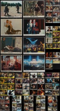 4h0779 LOT OF 109 MINI LOBBY CARDS & COLOR 8X10 STILLS 1970s a variety of cool movie scenes!