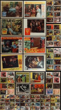 4h0574 LOT OF 108 1950S LOBBY CARDS 1950s great scenes from a variety of different movies!