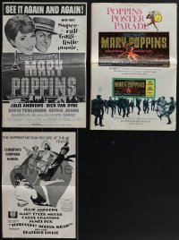 4h0294 LOT OF 2 UNCUT & 1 CUT PRESSBOOKS FROM JULIE ANDREWS MOVIES 1960s Mary Poppins & more!