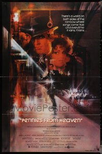 4h0471 LOT OF 5 FOLDED PENNIES FROM HEAVEN ONE-SHEETS 1981 Bob Peak art of Steve Martin & Peters!