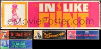 4h0926 LOT OF 7 PAPER BANNERS 1960s great images from a variety of different movies!