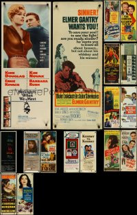 4h0951 LOT OF 19 UNFOLDED & FORMERLY FOLDED INSERTS 1950s-1980s a variety of cool movie images!