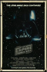 4h1191 LOT OF 2 UNFOLDED STAR WARS RE-RELEASE & 1 EMPIRE STRIKES BACK ONE-SHEETS 1980-R1982 cool!