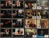 4h0667 LOT OF 32 1973-1978 US & UK ROBERT MITCHUM LOBBY CARDS 1973-1978 four complete sets!