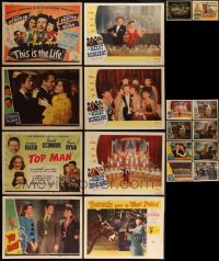 4h0704 LOT OF 18 DONALD O'CONNOR LOBBY CARDS 1940s-1950s incomplete sets from some of his movies!