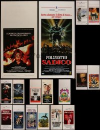 4h0928 LOT OF 23 MOSTLY FORMERLY FOLDED ITALIAN LOCANDINAS 1970s-2000s a variety of movie images!