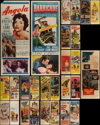 4h0941 LOT OF 29 FORMERLY FOLDED INSERTS 1940s-1970s a variety of cool movie images!