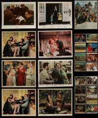 4h0830 LOT OF 25 COLOR 8X10 STILLS 1940s-1960s great scenes from a variety of different movies!