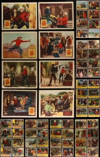 4h0569 LOT OF 112 1950S COWBOY WESTERN LOBBY CARDS 1950s incomplete sets from several movies!