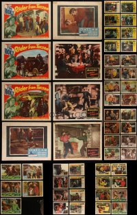 4h0617 LOT OF 61 1950S COWBOY WESTERN LOBBY CARDS 1950s mostly incomplete sets from several movies!