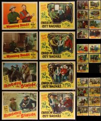 4h0672 LOT OF 29 1940S ALLAN 'ROCKY' LANE COWBOY WESTERN LOBBY CARDS 1940s incomplete sets!