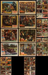 4h0621 LOT OF 56 1940S COWBOY WESTERN LOBBY CARDS 1940s incomplete sets from several movies!