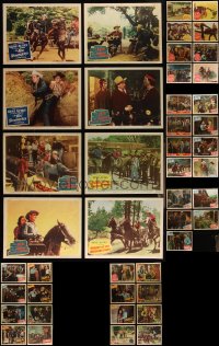 4h0606 LOT OF 69 1940S GENE AUTRY & JOHNNY MACK BROWN COWBOY WESTERN LOBBY CARDS 1940s cool!