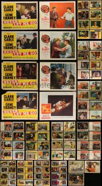 4h0555 LOT OF 131 1950S LOBBY CARDS 1950s incomplete sets from a variety of different movies!