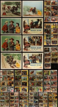 4h0551 LOT OF 143 1950S COWBOY WESTERN LOBBY CARDS 1950s incomplete sets from several movies!